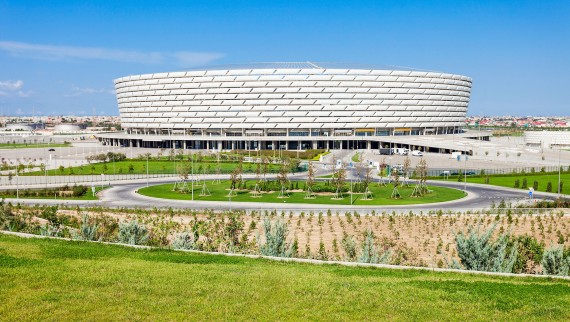 Baku Olimpiyat Stadyumu, Baku, Azerbaigian (© Andrey Khrobostov / Alamy Stock Photo)